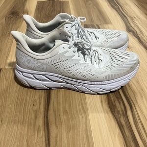 Hoka Clifton 7 Men's White Athletic Shoes